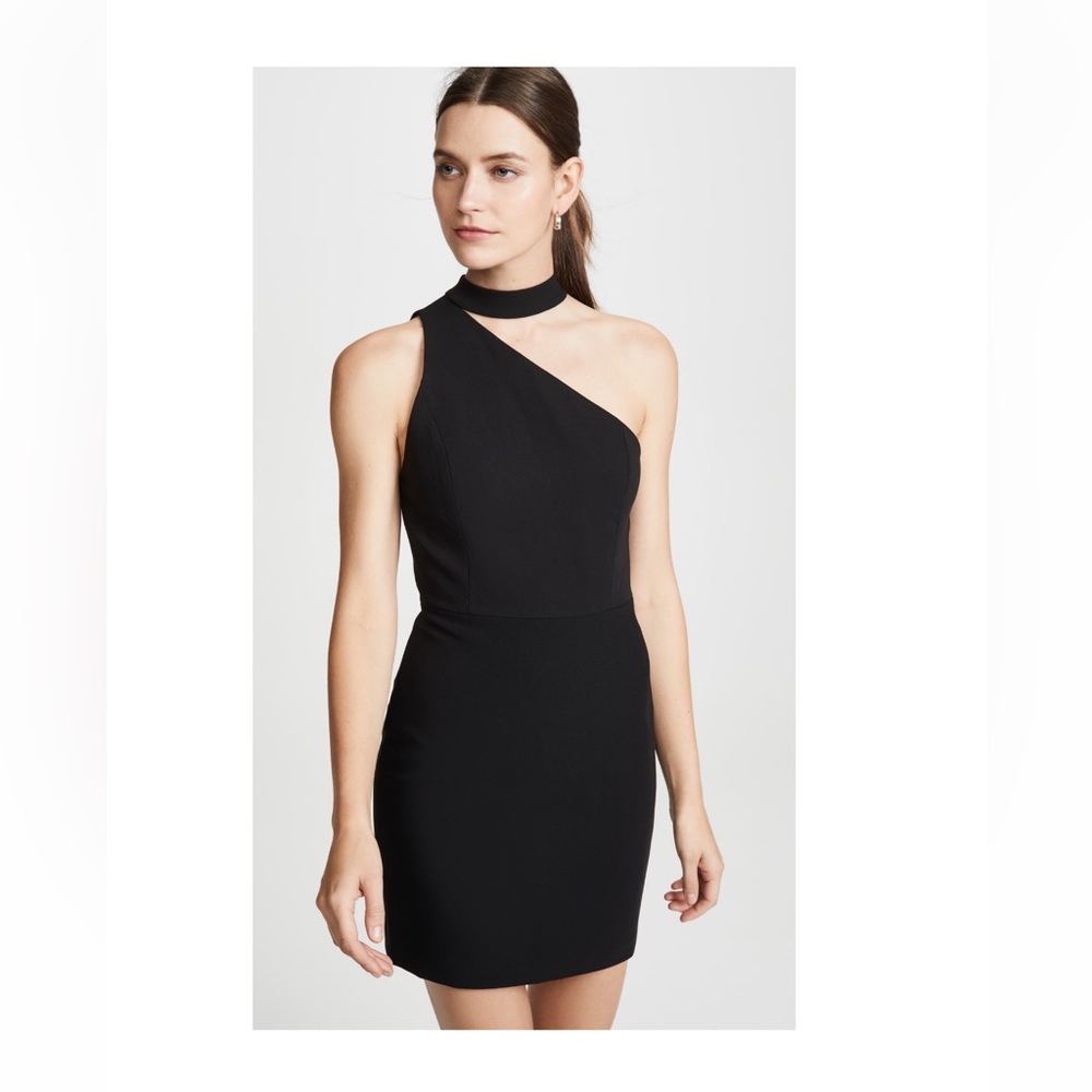 Alice + Olivia Skyla Cut Out Fitted Mini Dress